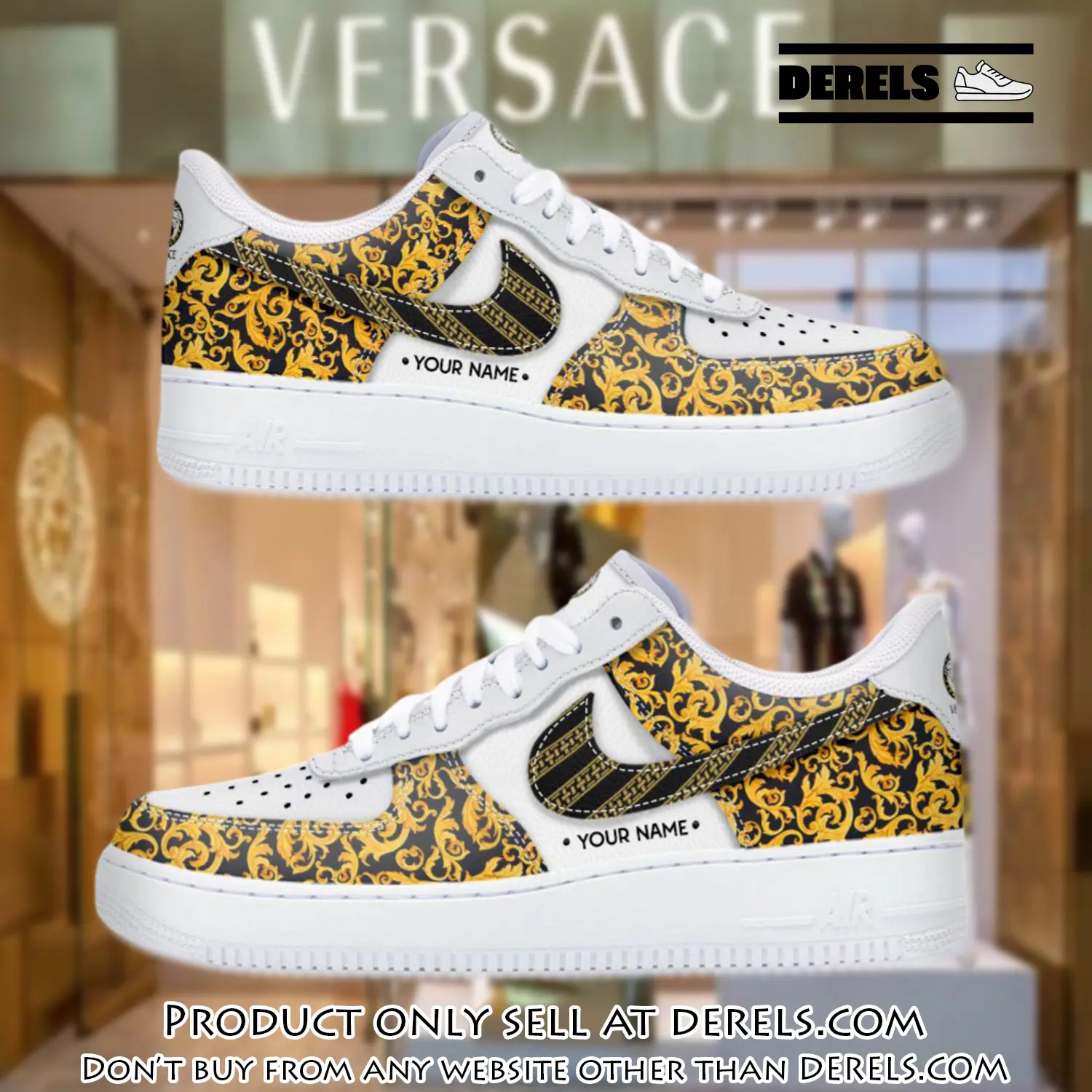 Personalized versace luxury air force 1 sneakers limited af1 shoes oaf1020 dr0843485